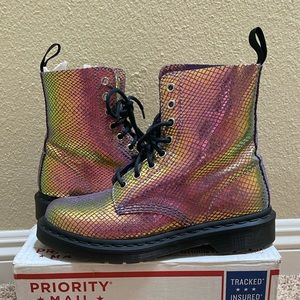 Dr Marten Pascal Iridescent Purple Hued Boots
